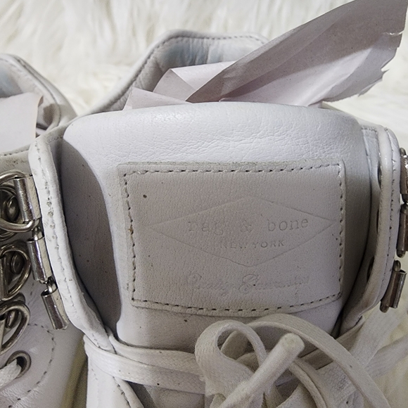 rag & bone White High-Top Sneakers - Picture 6 of 9